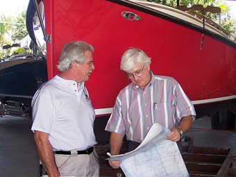 Richard and Gerry Hutchins, owners of Com-Pac Yachts