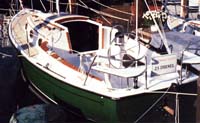 Com-Pac 23/2 diesel model at boat show