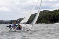 Racing the Com-Pac 23 outboard
