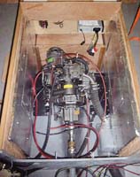 The optional Yanmar Diesel is a perfect fit