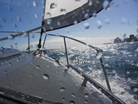 Surfing at 7 & 8 knots down the coast to Ft. Lauderdale