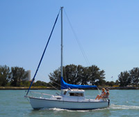 Motoring the PC 23 Pilothouse with the diesel engine.