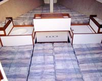 Quarter berth filler cushions