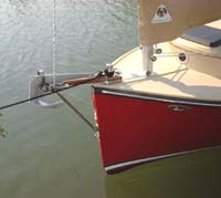 Horizon Cat with standard equipment anchor roller and anchor storage