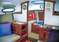 Forward port side view of salon