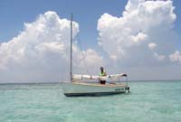 Picnic Cat at anchor