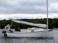 Braving the elements on Lake Huron