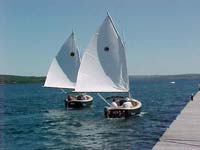 Two Sun Cats under sail